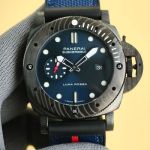 Panerai Submersible Seagull Automatic Movement 316L Steel 45mm Blue Watch